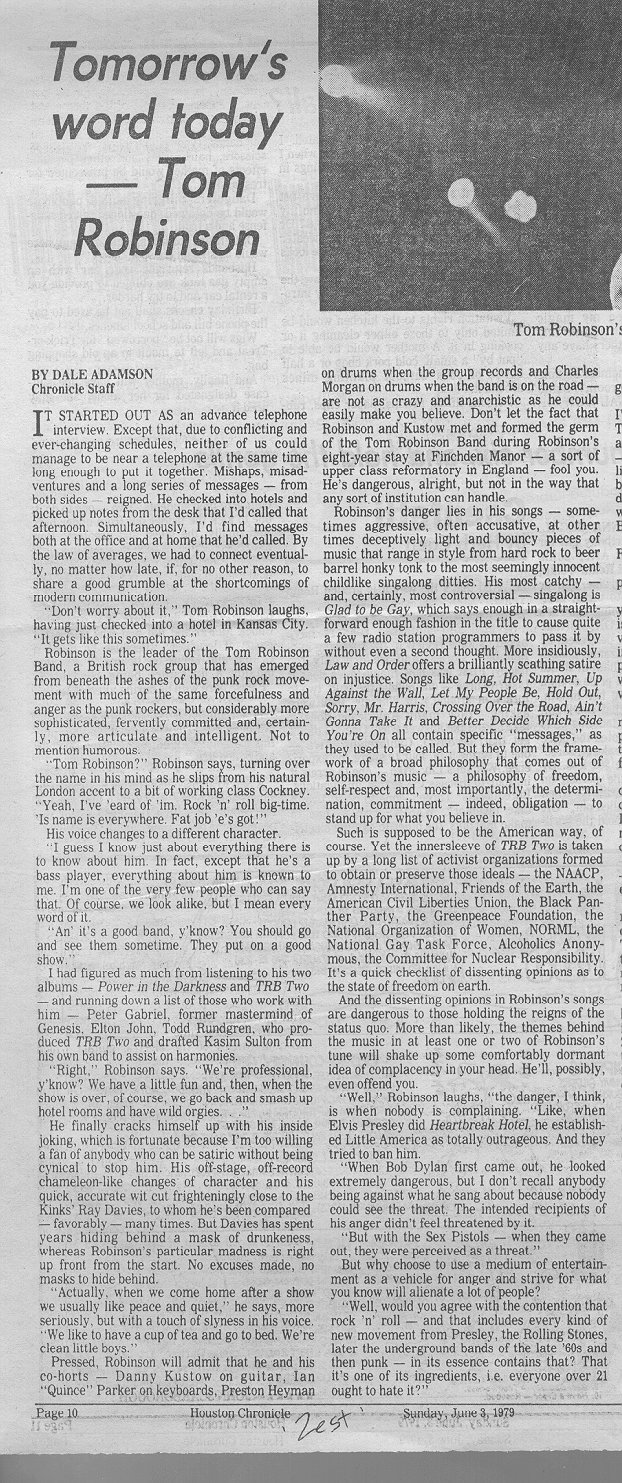 Houston Chronicle, 6/3/79