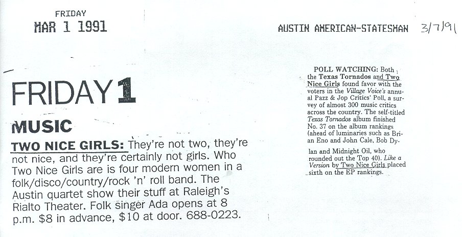 Austin American-Statesman, March 1991