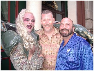 Yolanda, Martin Swinger, Brian Kaufman, at 2004 Outmusic Awards