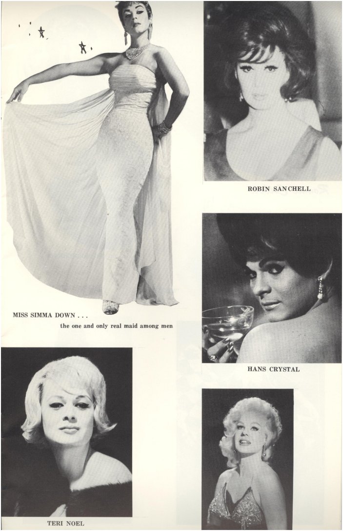Miss Simma Down, Robin Sanchell, Terry Noel, Hans Crystal and Jan Richards