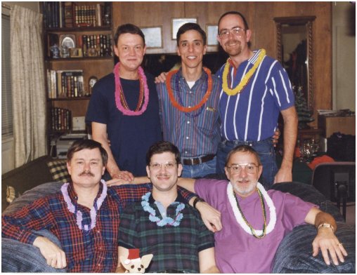 NYE party, with Ron, Patrick, Steven, JD, Jeff and Paul