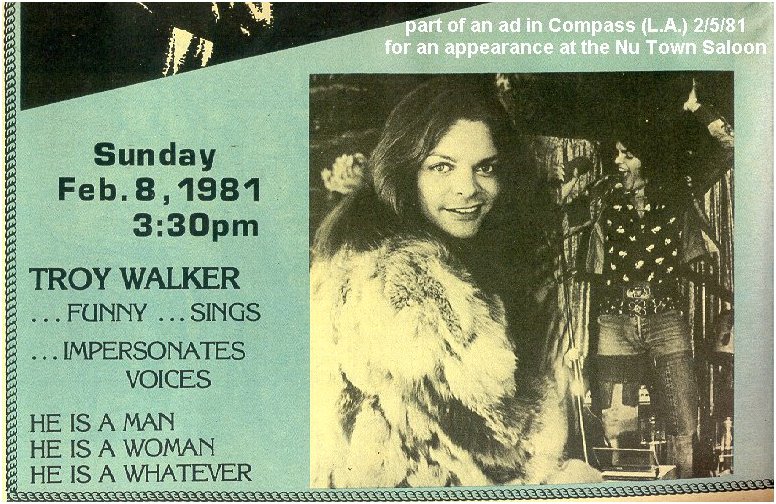 Troy Walker, Compass, 2/5/81
