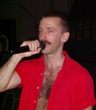 Mark performing at rodeo