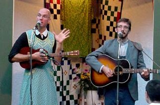 2003 photo...see the lucky green dress?