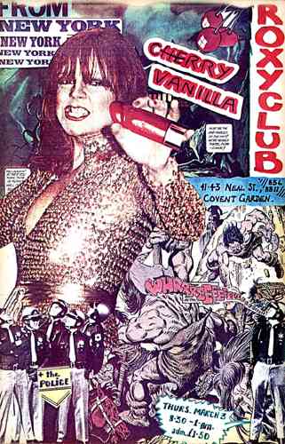 Cherry Vanilla Roxy Club poster