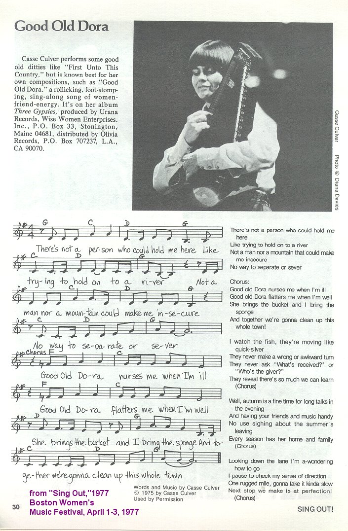 from "Sing Out"