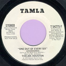 "One Out Of Every Six" 45 by Thelma Houston