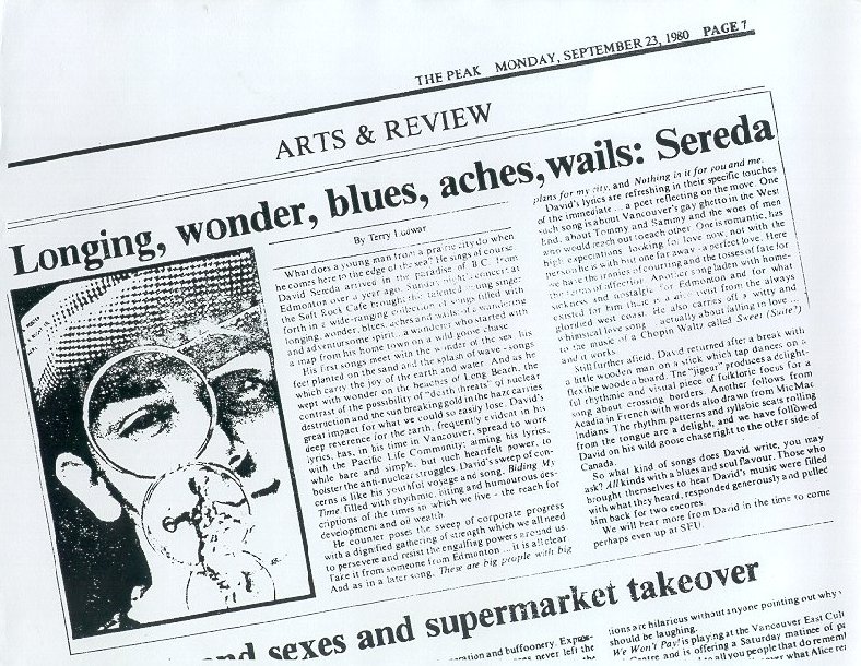 David Sereda Press Kit