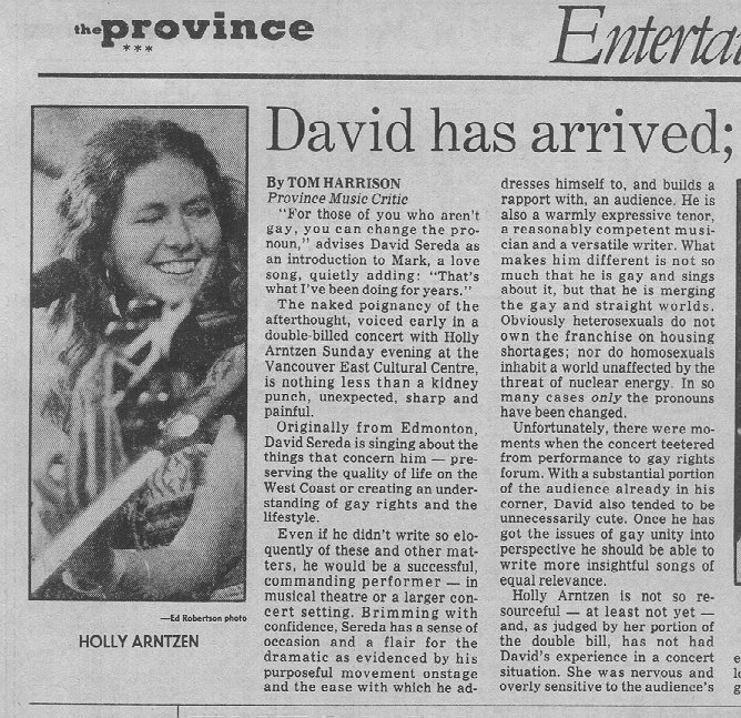 David Sereda Press Kit